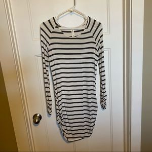 Striped stretch shirt/dress size S